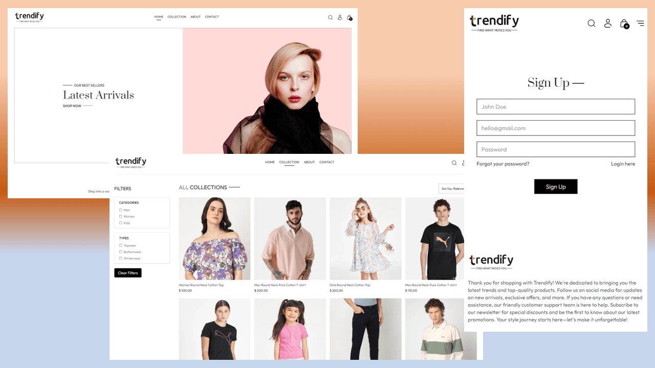 Trendify | Fashion E-commerce